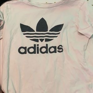 white adidas shirt